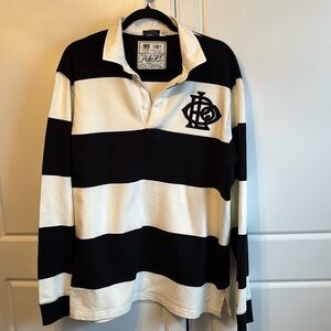 Comfortable black and cream Polo long top perfect for leggings.